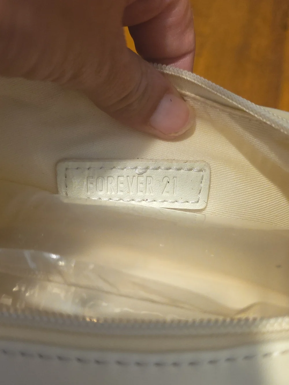 Forever 21 NWT Cream Multi-Pocket Shoulder Bag